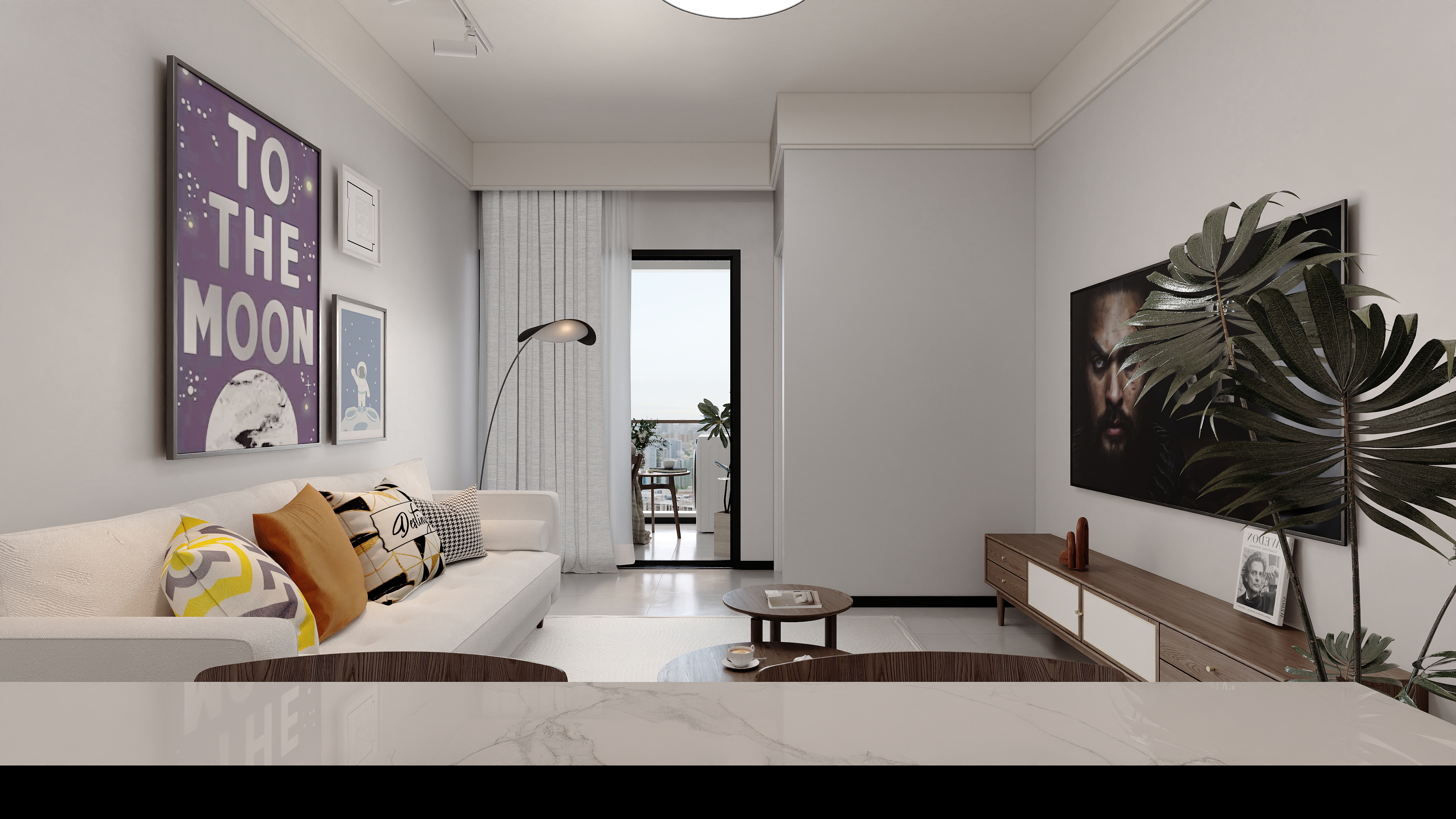 1 Bedroom + Study Floor Plan